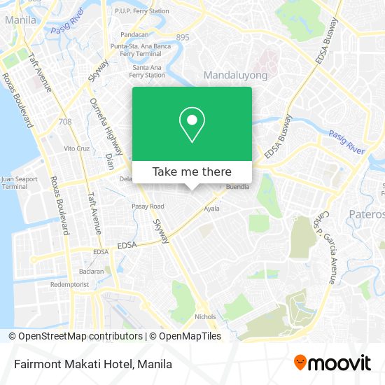 Fairmont Makati Hotel map