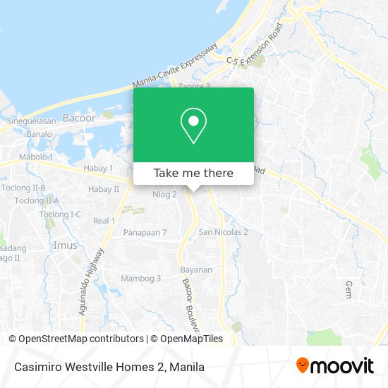 Casimiro Westville Homes 2 map