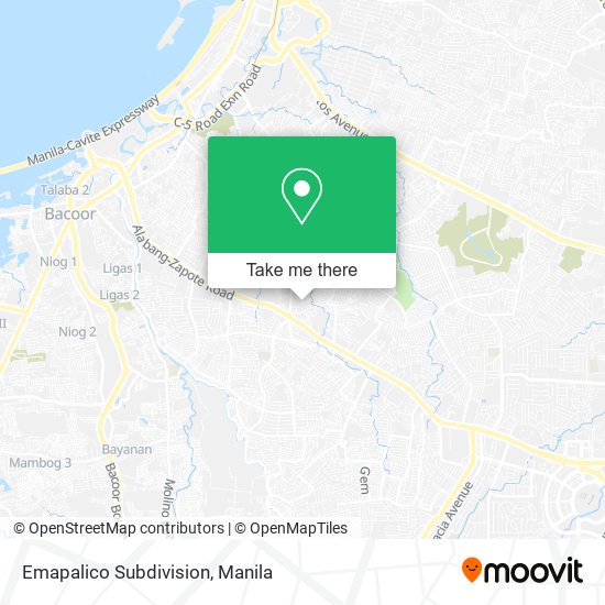 Emapalico Subdivision map