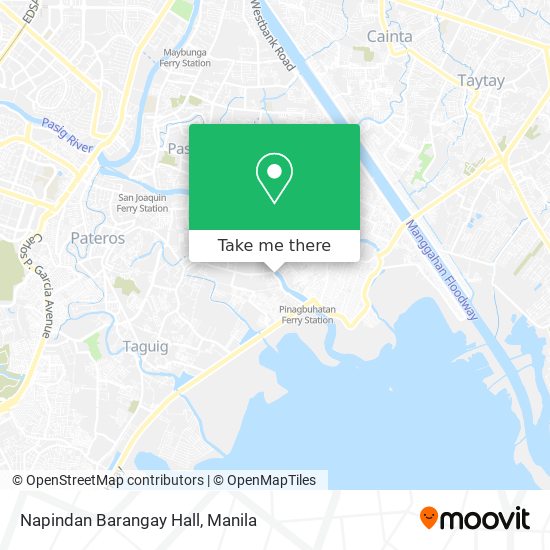 Napindan Barangay Hall map