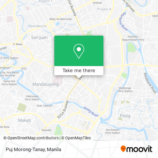 Puj Morong-Tanay map