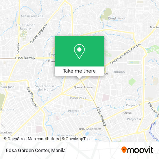 Edsa Garden Center map