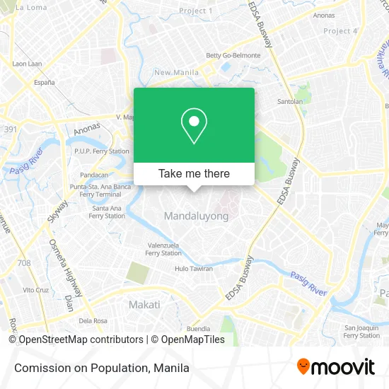 Comission on Population map
