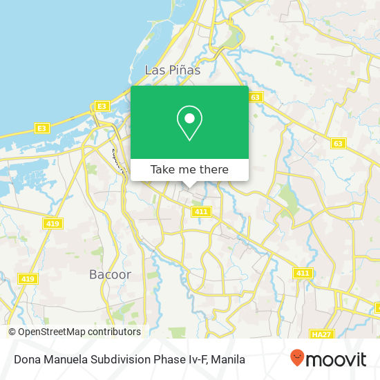 Dona Manuela Subdivision Phase Iv-F map