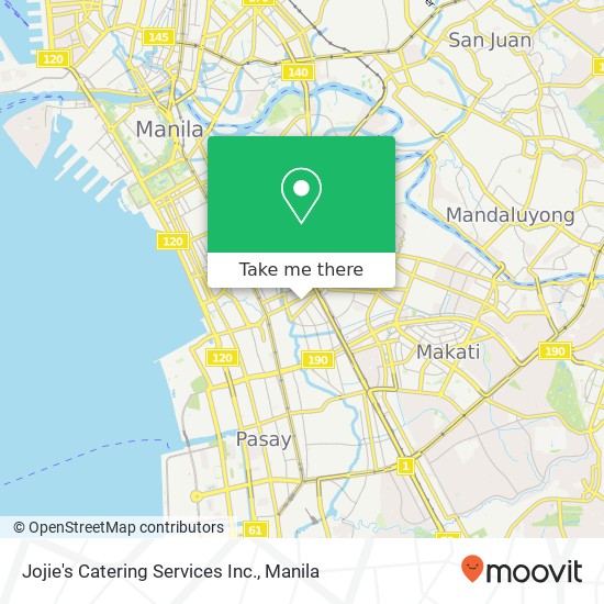 Jojie's Catering Services Inc. map