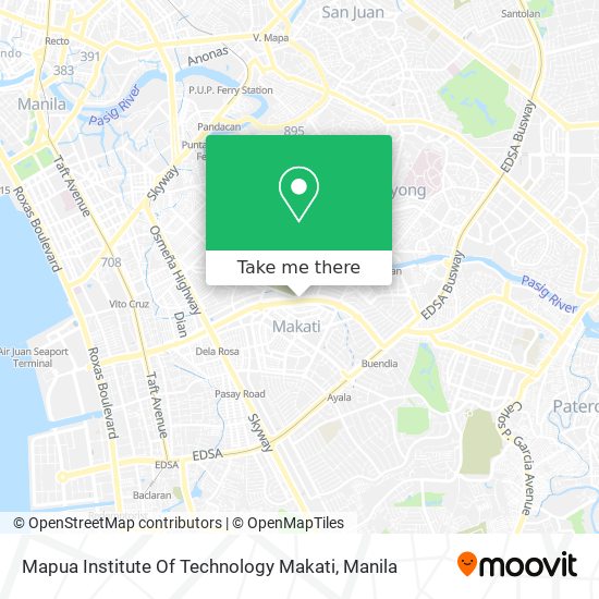 Mapua Institute Of Technology Makati map