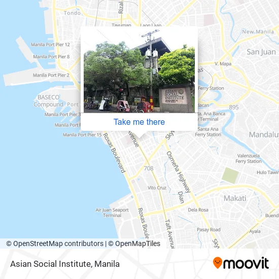 Asian Social Institute map