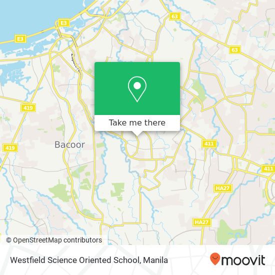 Westfield Science Oriented School map