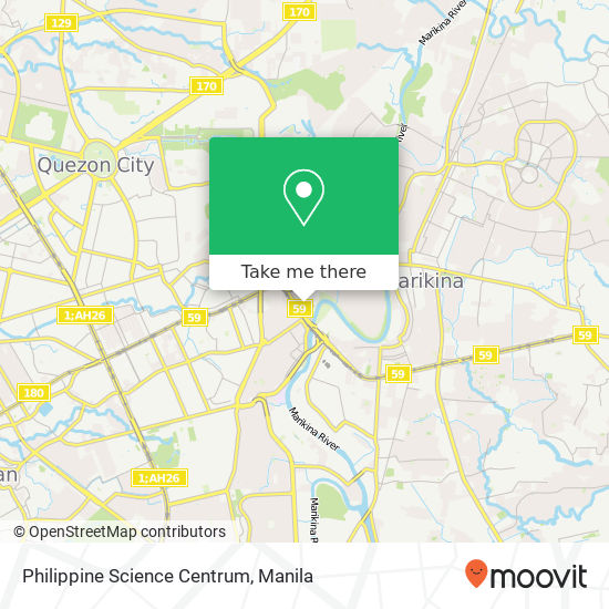 Philippine Science Centrum map