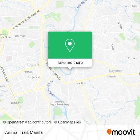 Animal Trail map