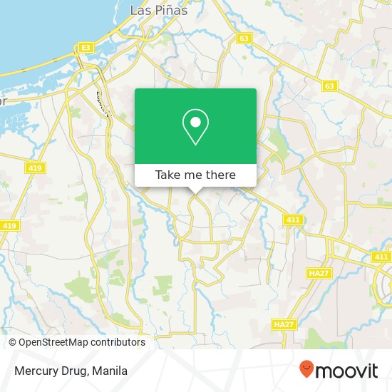 Mercury Drug map