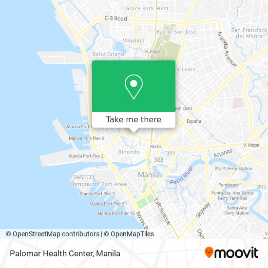 Palomar Health Center map