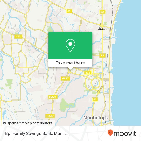 Bpi Family Savings Bank map