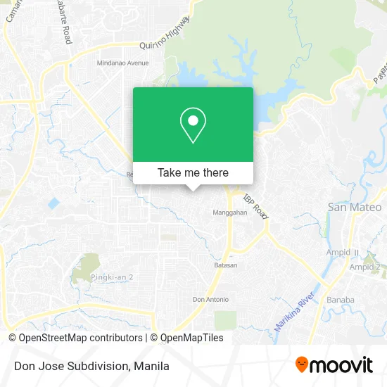 Don Jose Subdivision map