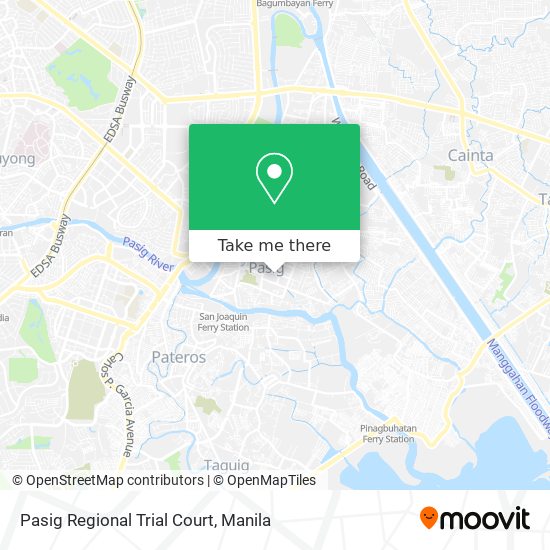 Pasig Regional Trial Court map