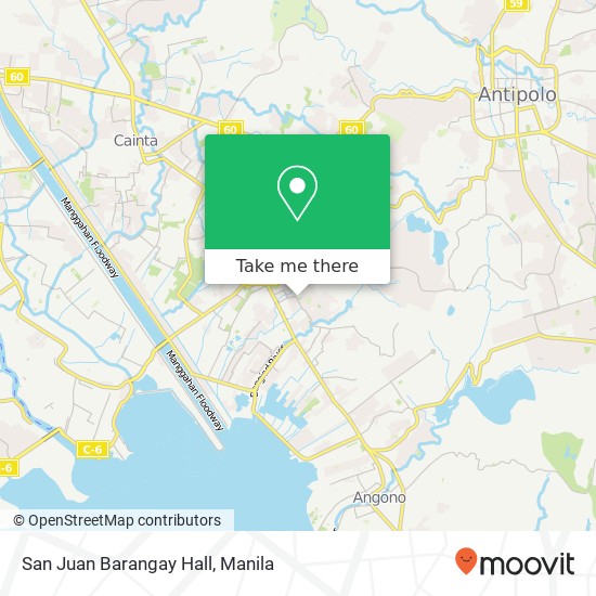 San Juan Barangay Hall map