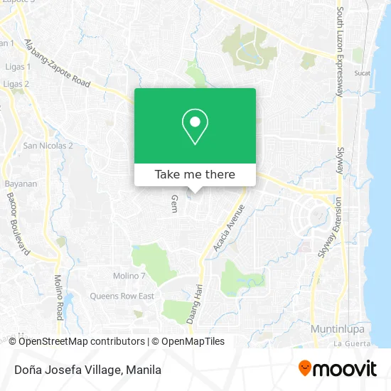 Doña Josefa Village map