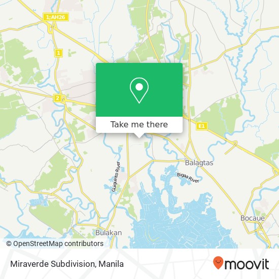Miraverde Subdivision map