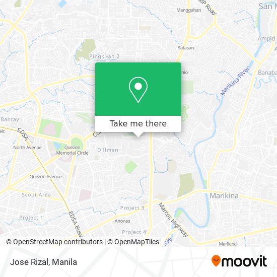 Jose Rizal map