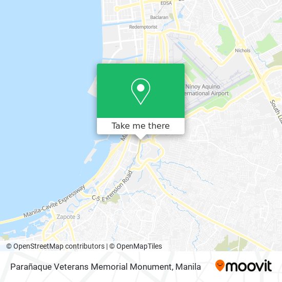 Parañaque Veterans Memorial Monument map
