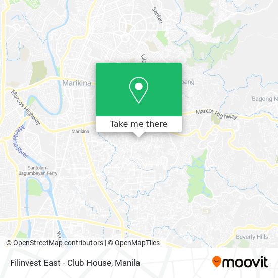 Filinvest East - Club House map