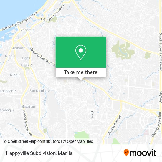 Happyville Subdivision map