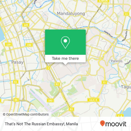 That's Not The Russian Embassy! map