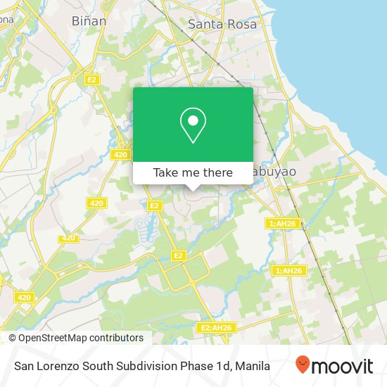 San Lorenzo South Subdivision Phase 1d map