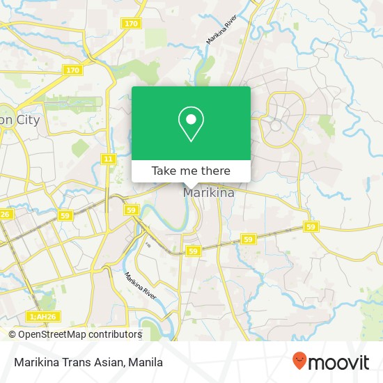 Marikina Trans Asian map