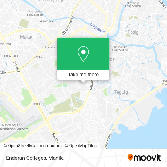 Enderun Colleges map