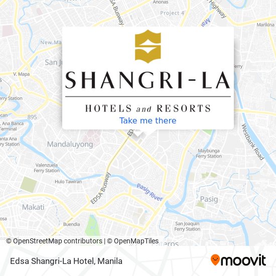 Edsa Shangri-La Hotel map