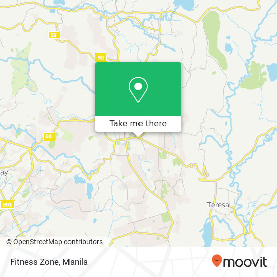 Fitness Zone map