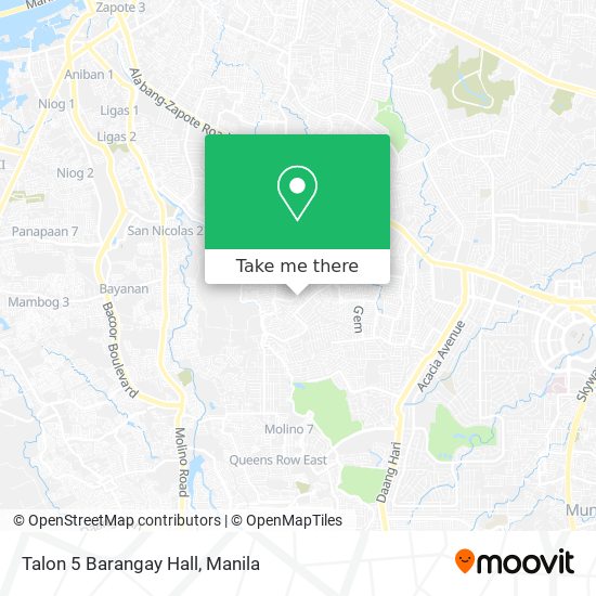 Talon 5 Barangay Hall map