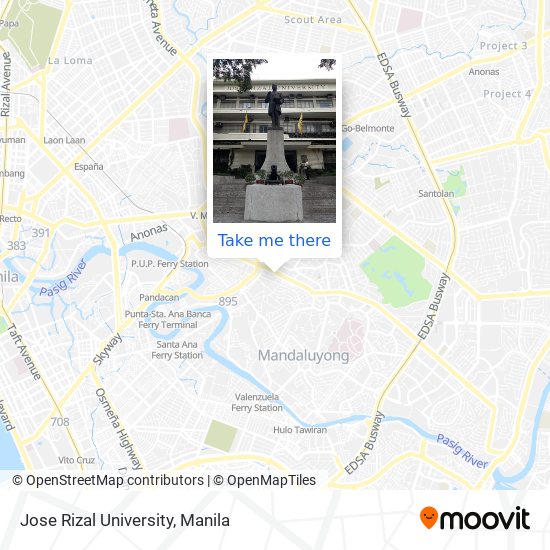 Jose Rizal University map