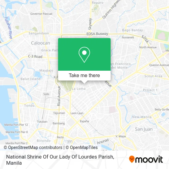 National Shrine Of Our Lady Of Lourdes Parish map