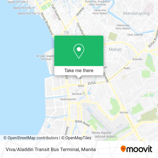 Viva / Aladdin Transit Bus Terminal map