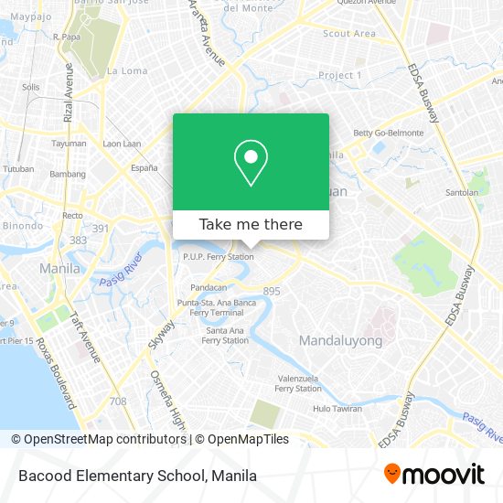 Bacood Elementary School map