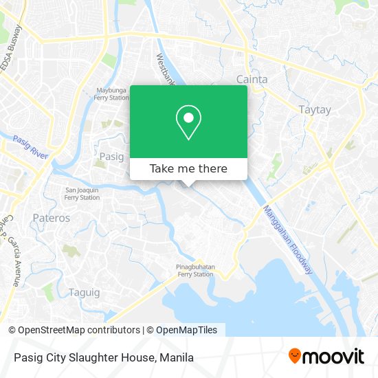 Pasig City Slaughter House map