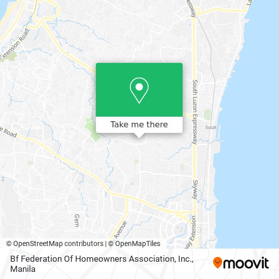 Bf Federation Of Homeowners Association, Inc. map