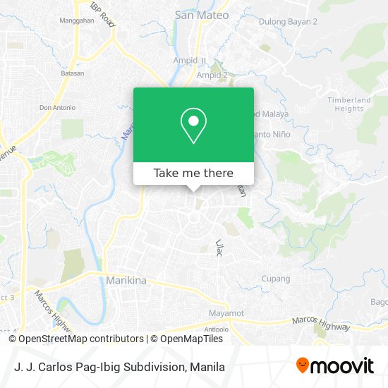 J. J. Carlos Pag-Ibig Subdivision map