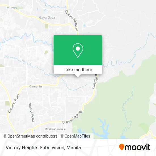 Victory Heights Subdivision map