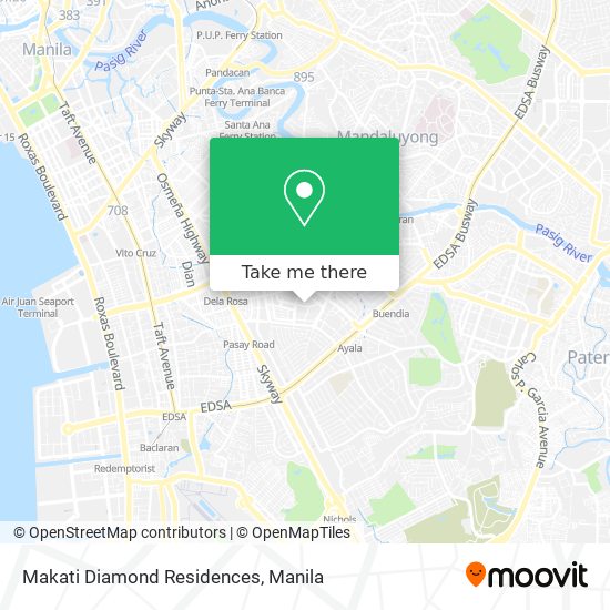Makati Diamond Residences map