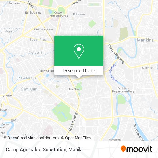 Camp Aguinaldo Substation map