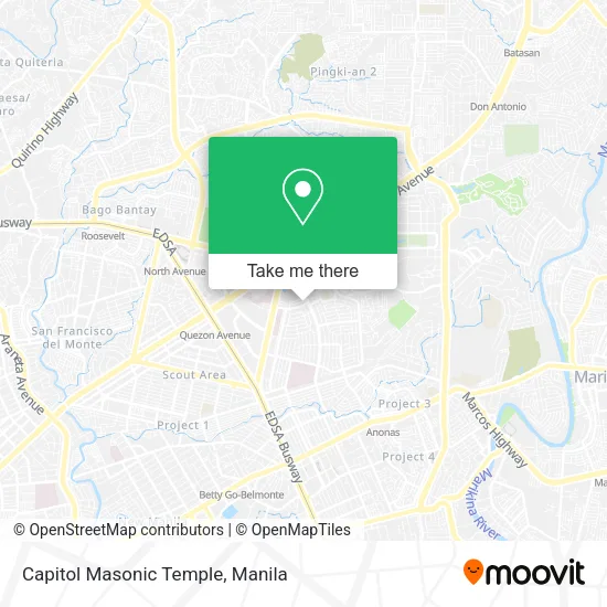 Capitol Masonic Temple map