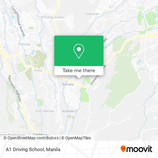 A1 Driving School map