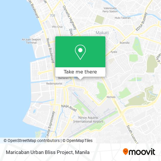 Maricaban Urban Bliss Project map