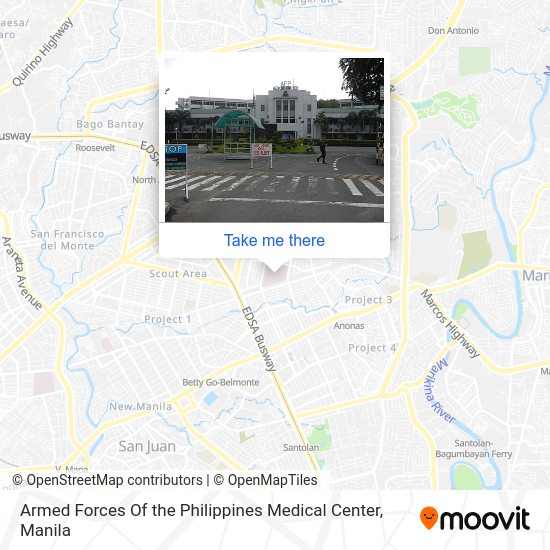 Armed Forces Of the Philippines Medical Center map