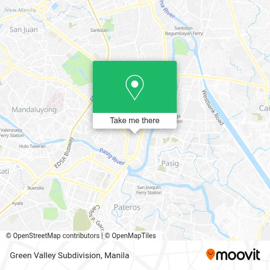 Green Valley Subdivision map