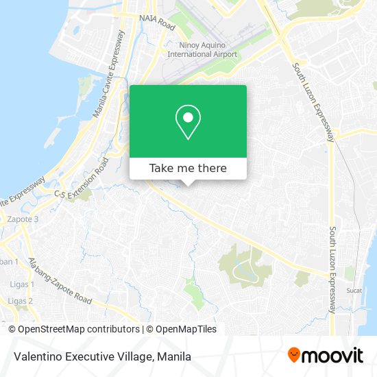 Valentino Executive Village map