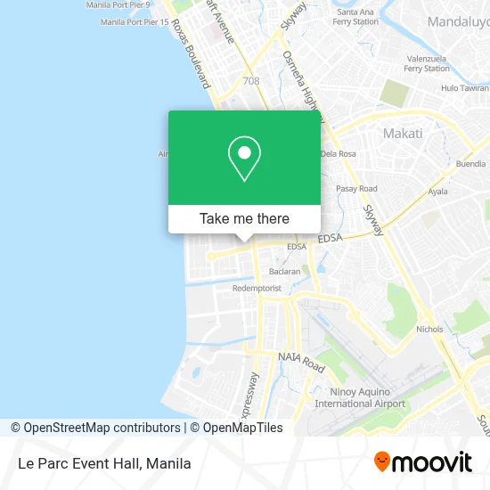 Le Parc Event Hall map